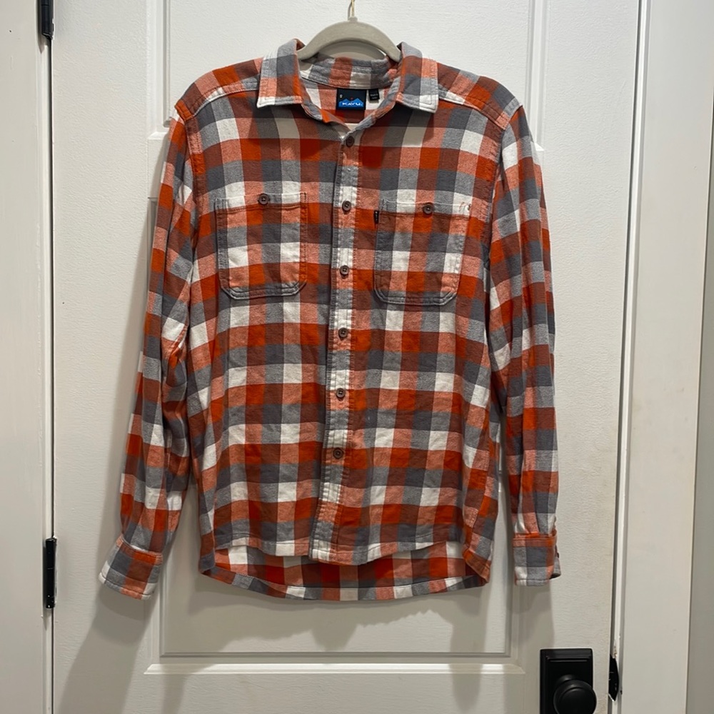 Kavu Womens Plaid Flannel Top
